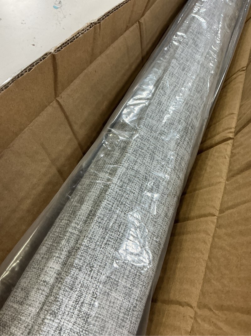 Condition photo showing New/Like New for lazblinds no tools no drill cordless roman shades for windows, blackout thermal insulated uv blocking window blinds, lightweight fabric blinds for indoor windows, 34.5" w x 48" h, blackout - grey grey 34.5" w x 48" h