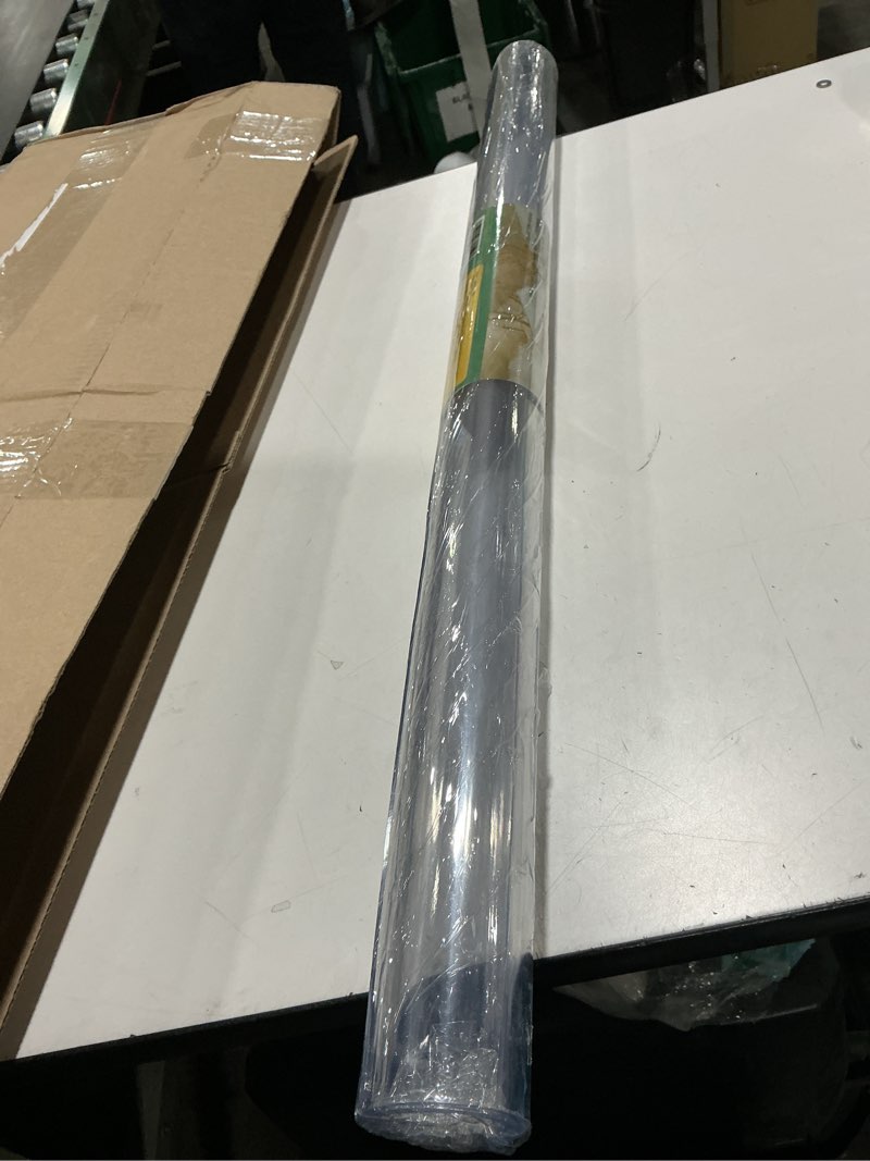 Condition photo showing Good Condition for 36 x 36 Inch Clear Table Cover Protector, 2mm Thick Clear Table Protector for Dining Room Table, Plastic Table Cover, Waterproof Table Pad for Kitchen, Office Clear 2mm 36" x 36"