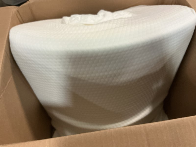 Condition photo showing Good Condition for Bedluxe Wedge Pillow, 10 inch Bed Wedge Pillow for Headboard, Pillow Wedge for Acid Reflux Relief, Sleeping, Back Pain Relief, Snoring, Triangle Pillow Wedge - Cooling Memory Foam Top, White/Grey 24*24*10 Inch White Grey