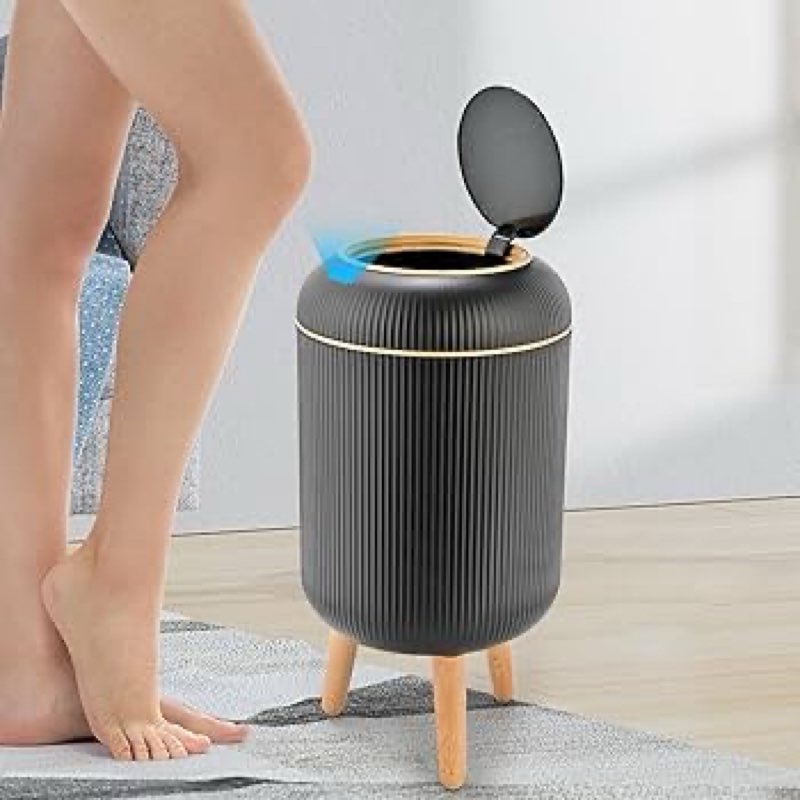 Pukomc Smart Sensor Wastebasket, Convenient and Hygienic Easy to Use, Technology Sensor Waterproof W