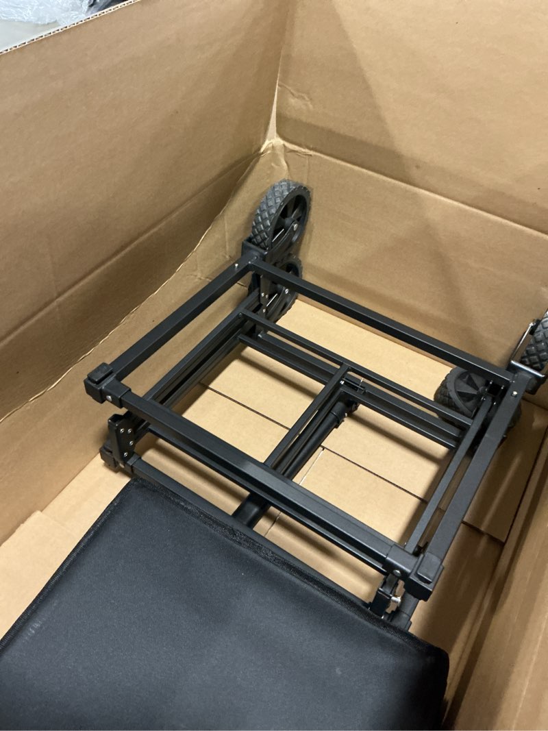 Condition photo showing Good Condition for Collapsible Wagon Cart with Wheels, 150L Lightweight Foldable Utility Cart, Portable Rolling Wagon for Garden, Shopping, Sports, Camping, Transport, Black