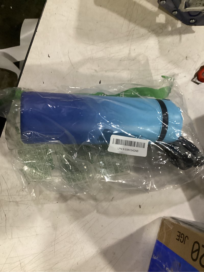 Condition photo showing As Is for bjpkpk 25oz insulated water bottle with 2-1 straw spout lid, stainless steel metal water bottles with carry handle, bpa free, leak-proof, fits in car cup holder, thermo for sports,sky sky 25 ounces