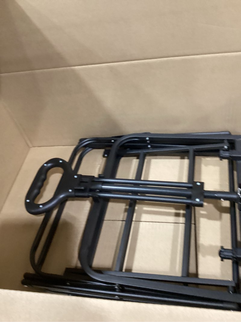 Condition photo showing As Is for pasamic collapsible wagon 220 lbs, heavy duty wagon carts foldable, portable wagons for groceries, beach cart with all-terrain wheels & drink holders, utility wagon for shopping, sports, camping,black