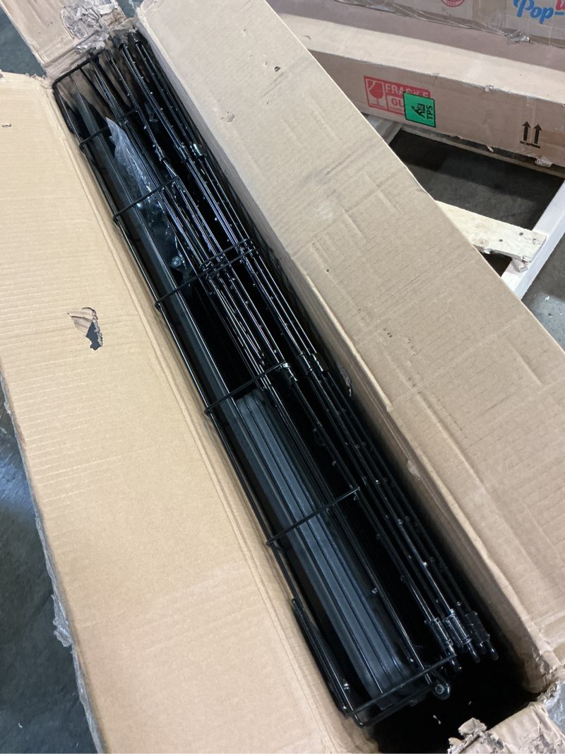 Condition photo showing As Is for Amazon Basics Large 3-Tier Cat Durable,Pliable Cage Playpen Box Crate Kennel - 35.8"L x 22.4"W x 50.6"H, Black