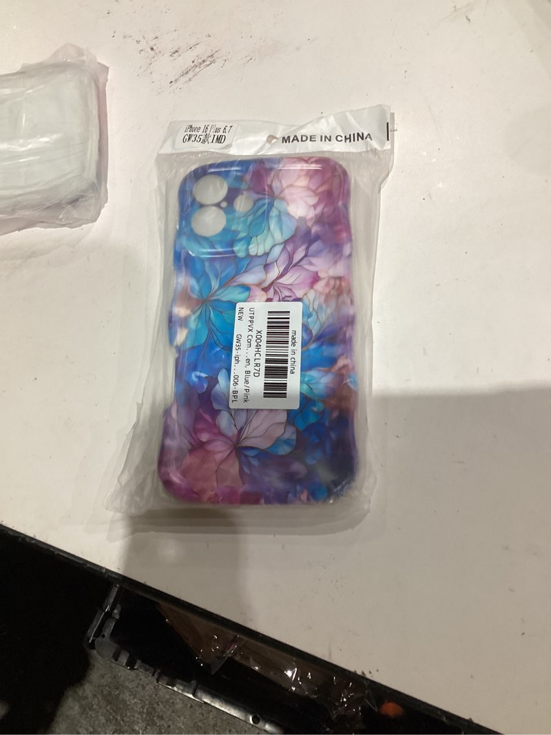 Condition photo showing New/Like New for Compatible with iPhone 15 Case with Fade-Proof Vintage Oil Painting Printed Floral Pattern and Cute Wavy Frame, Stylish iPhone 15 Phone Case 6.1" for Women Girls,Hydrangea Hydrangea iPhone 15
