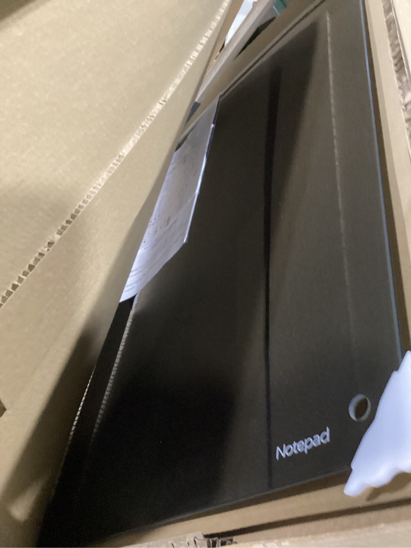 Condition photo showing As Is for glass black board magnetic dry erase board - black board 48 x 36 inches wall mounted glass blackboard, large frameless glass black board for wall office, home & school black 48"w x 36"h