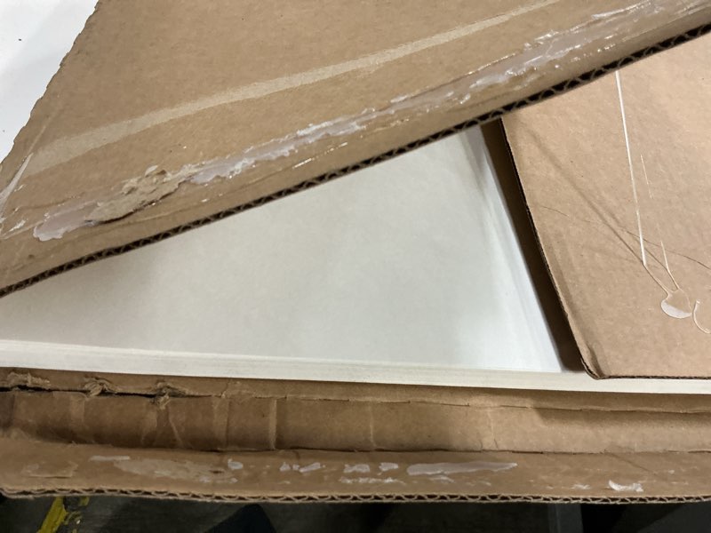Condition photo showing New/Like New for classroom keepers 12" x 18" construction paper storage, 10-slot, white, 17" h x 27" w x 19" d, 1 unit storage holds 12" x 18" paper