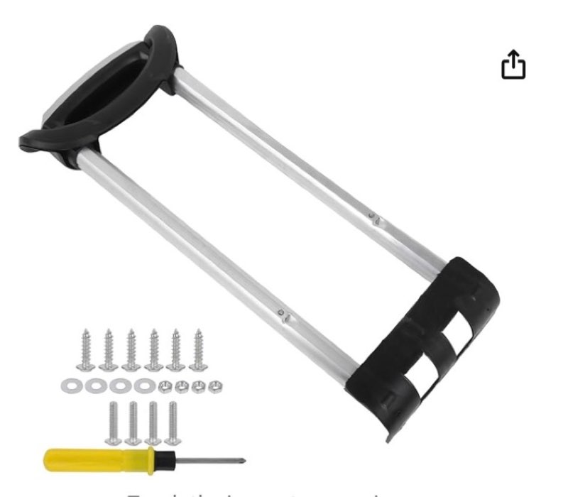 luggage telescopic handle 20.08" replacement g002# for 20 inch suitcases with screw