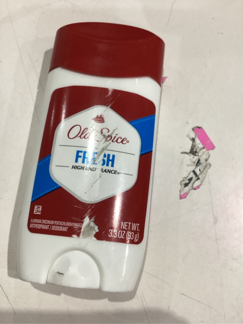 Condition photo showing Good Condition for Old Spice Antiperspirant Deodorant For Men, High Endurance, 24/7 Sweat Defense & Odor Protection, 24/7 Freshness & Lasting Scent, Fresh Scent, 3.3 oz Fresh 3.3 Ounce (Pack of 1)