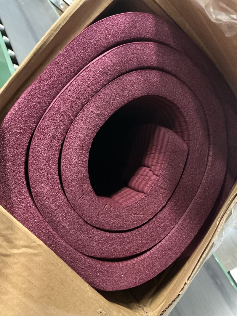 Condition photo showing Good Condition for retrospec solana yoga mat 1" thick w/nylon strap for men & women - non slip exercise mat for home yoga, pilates, stretching, floor & fitness workouts boysenberry 1 inch