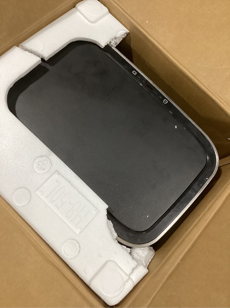 Condition photo showing Good Condition for Amazon Basics Smudge Resistant Rectangular Trash Can With Soft-Close Foot Pedal, Brushed Stainless Steel, 50 Liter/13.2 Gallon, Satin Nickel Finish, 16.7"L x 14.7"W x 25.9"H ['Satin Nickel'] ['50 Liter']