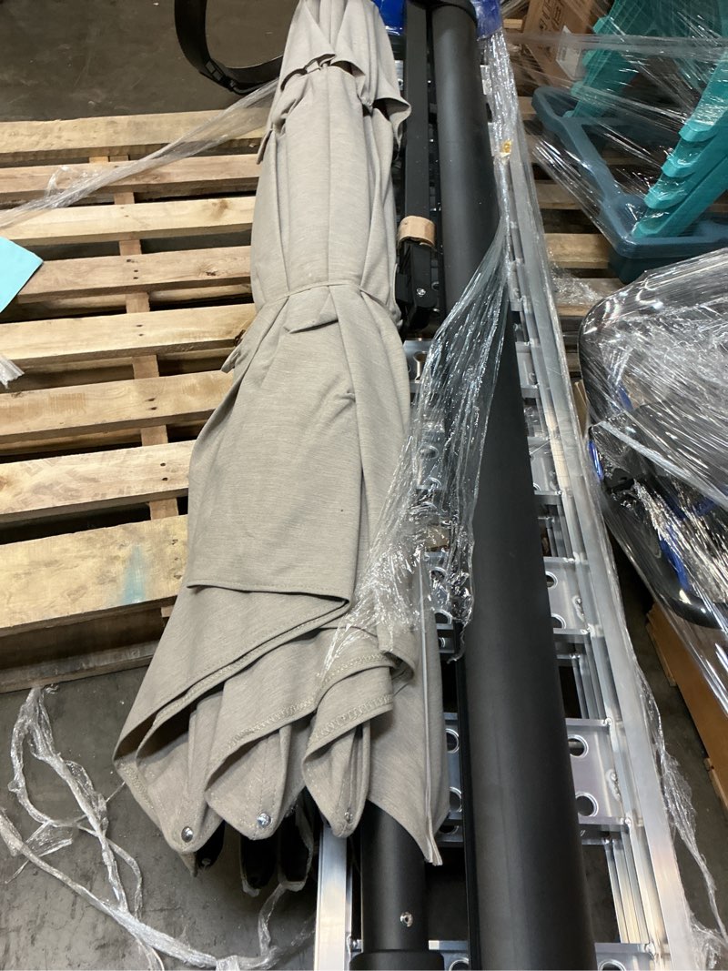 Condition photo showing As Is for crestlive products 11-ft aluminum beige 