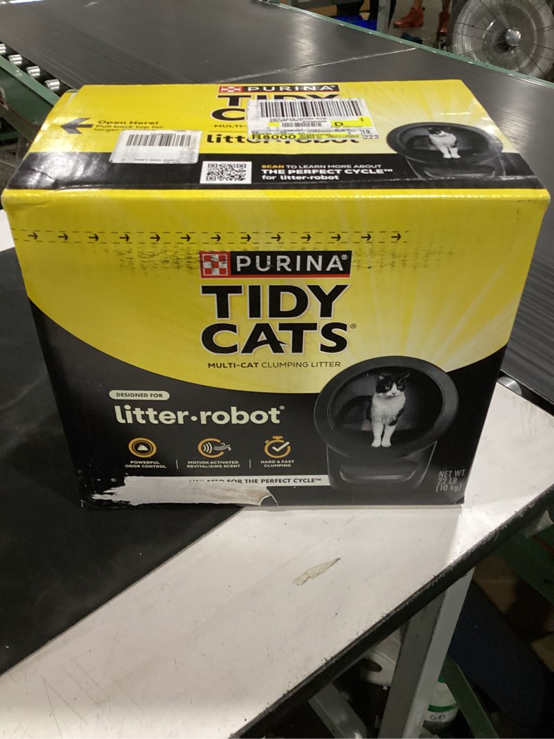Condition photo showing New/Like New for purina tidy cats designed for litter-robot clumping cat litter odor control formula