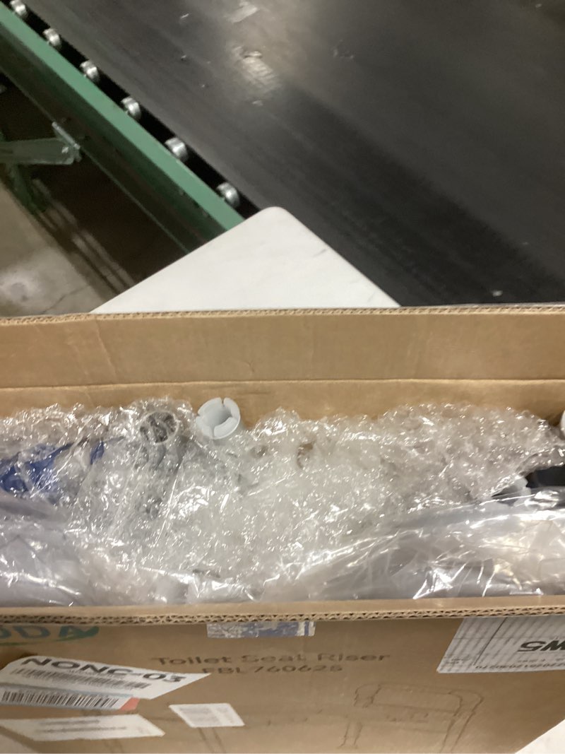 Condition photo showing Good Condition for Toilet Seat Risers for Seniors, Removable Padded Raised Toilet Seat with Handles, Easy to Clean Adjustable Height Toilet Riser, Handicap Elevated Seat 400lb, Fits Any Toilet