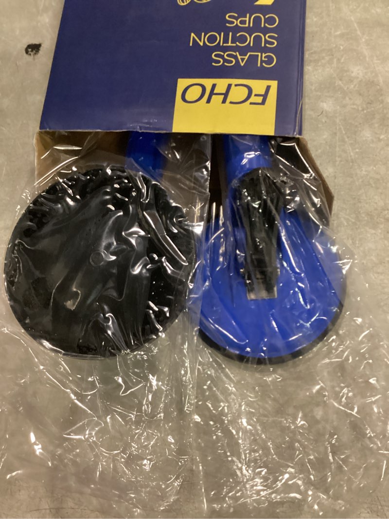 Condition photo showing New/Like New for fcho suction cups heavy duty aluminum vacuum plate handle glass holder hooks to lift large glass/tile lifter/moving glass/pad for lifting/dent puller (blue,2 pack)