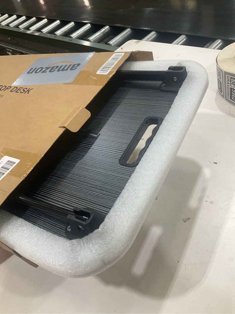 Condition photo showing Good Condition for Laptop Bed Desk, Foldable Lap Desk, Portable Lap Table, Laptop Stand with Cup Holder & Tablet Slot & Lifting Handle for Working Writing Drawing & Eating - Black