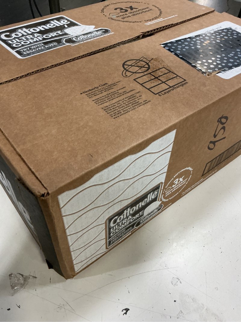Condition photo showing New/Like New for cottonelle ultra comfort toilet paper with cushiony cleaningripples texture, strong bath tissue, 24 family mega rolls = 108 regular rolls (4 packs of 6) family mega pack of 24