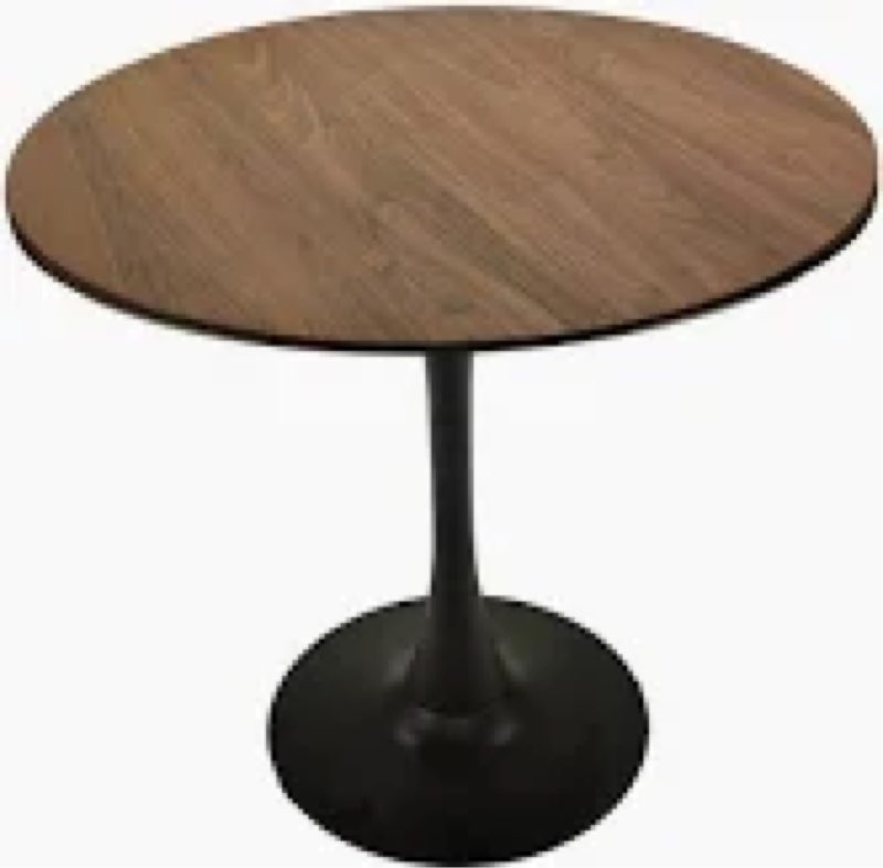 modern mid-century round dining table for 2/4 bistro table breakfast nook table