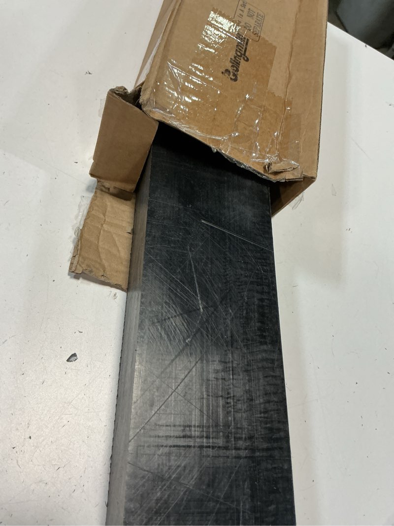 Condition photo showing As Is for 1 Pcs HDPE Plastic Block 1\" x 3\" x 12\", Polyethylene Solid Plastic Block for Machining, Home Floor Improvement, Prototyping, DIY Projects, Engineering (Black) 2\" x 3\" x 12\" Black 1