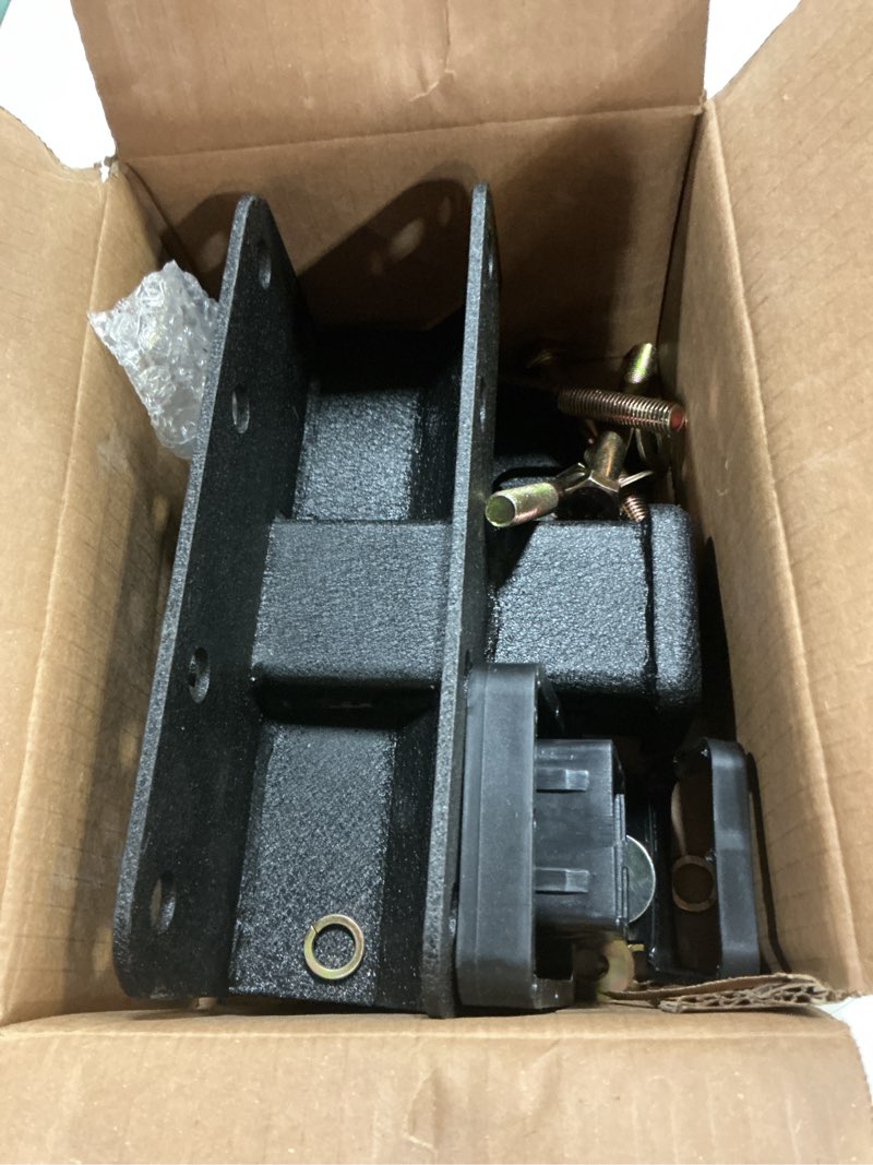 Condition photo showing As Is for yzona tow hitch 2 inch, for lexus gx460 tow hitch, 2 inch receiver, class 3 trailer hitch compatible with 2010-2024 lexus gx460 gx 460 hitch receiver with cover, black power coat towing combo gx460 hitch