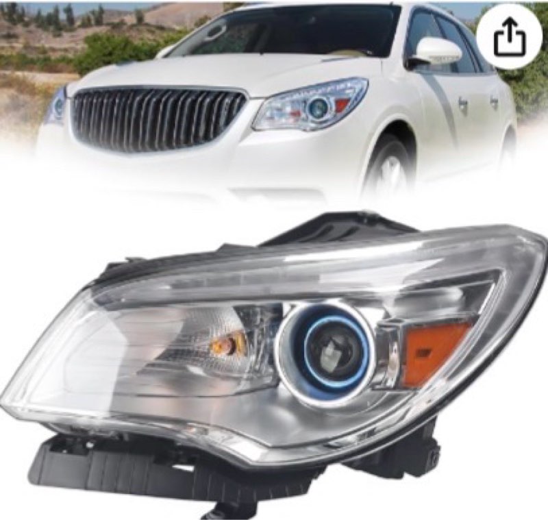 YEQSHNG HID/Xenon w/o AFS Headlights Assembly Compatible with 2013-2017 Buick Enclave Headlamp Right