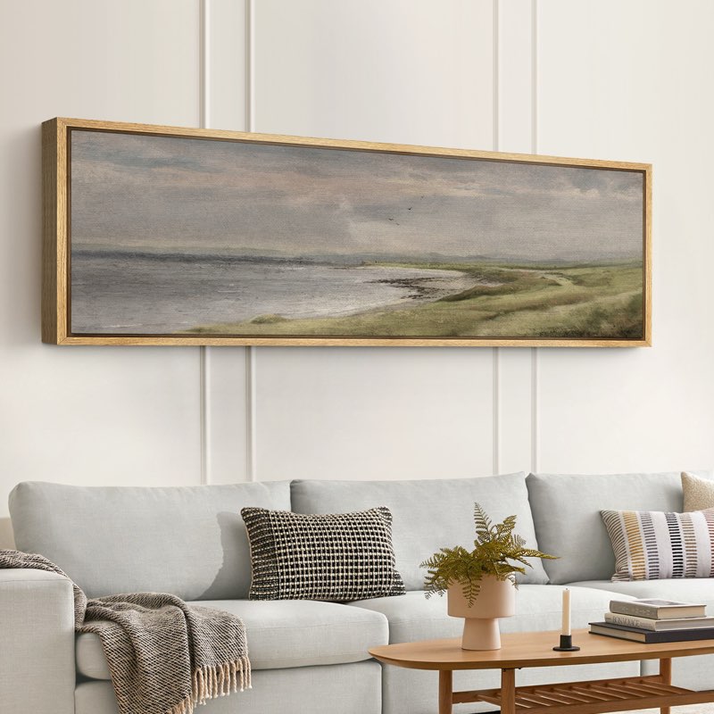 French Country Rustic Landscape Extra Large Framed Wall Art Oversized Canvas Print