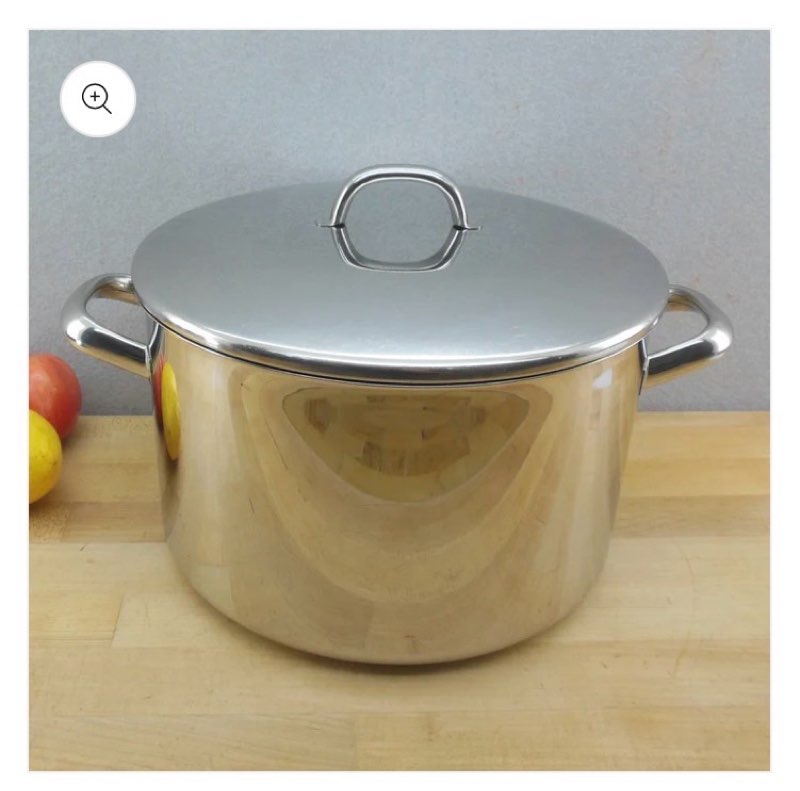 Silampos Portugal Stainless Aluminum Disc Soup Stock Pot 8 Quart