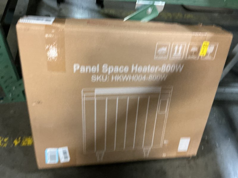 Condition photo showing New/Like New for 800W Plug-in Convection Electric Panel Wall Heaters for Indoor Use, Quiet Fan-Less Design, Freestanding/Wall Mount Space Heater with Adjustable Thermostat, 24H Timer, Digital Display(White)
