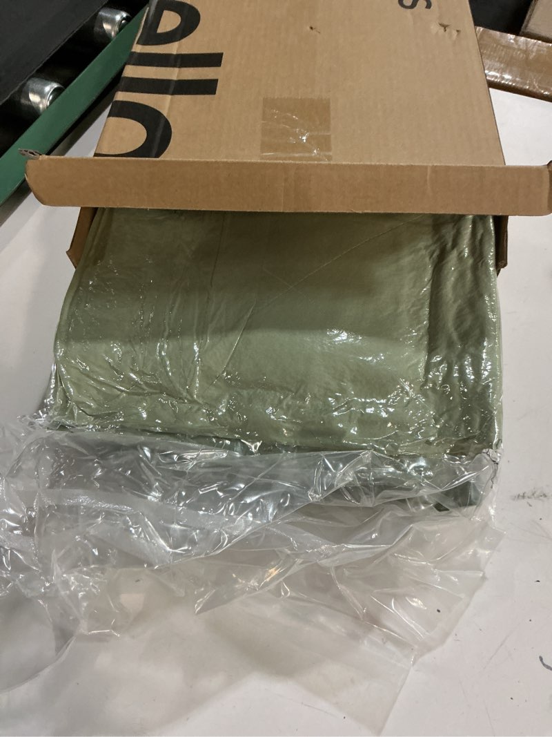 Condition photo showing New/Like New for Love's cabin Twin Comforter Set Sage, 5 Pieces Twin Bed in a Bag, All Season Bedding Sets with 1 Comforter, 1 Flat Sheet, 1 Fitted Sheet, 1 Pillowcase and 1 Pillow Sham Twin Sage