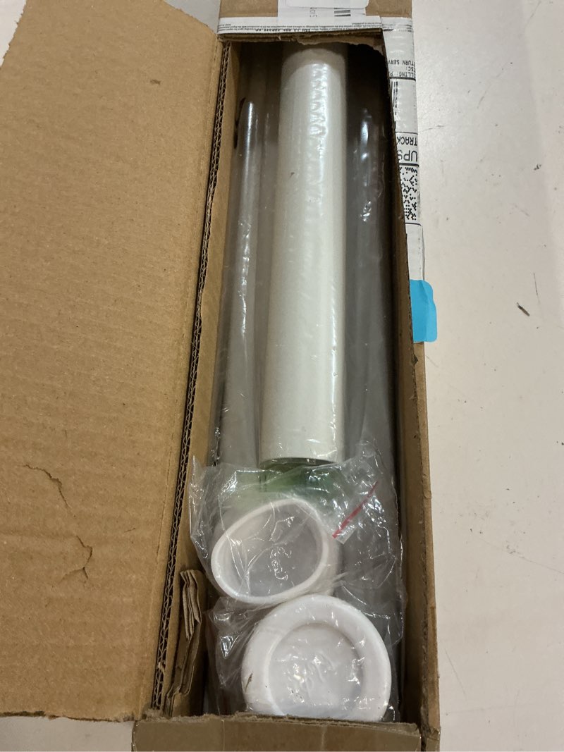 Condition photo showing Good Condition for tension curtain rod by ezfurni, 42-123 inches, heavy duty tension rods for windows, adjustable spring loaded curtain rods no drilling, renter friendly, hold up blackout curtains and non slip, white white 42-123 inches
