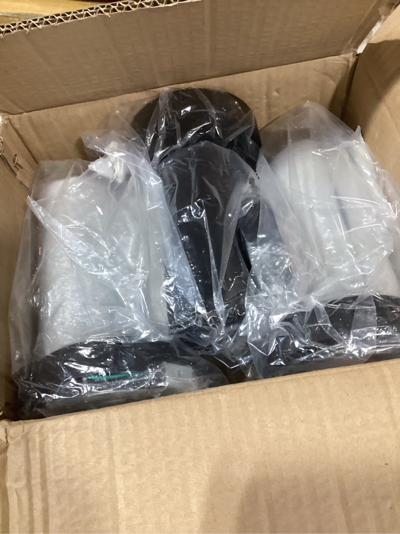 Condition photo showing As Is for led ceiling spotlight 4000k (cool white 4pack 12w no dimmable,spot lights black with 360° pivoting fixture, adjustable directional indoor spot light,tilt angle accent lighting, 24°beam angle 4-pack black 4000k-no dimmable(cool white)