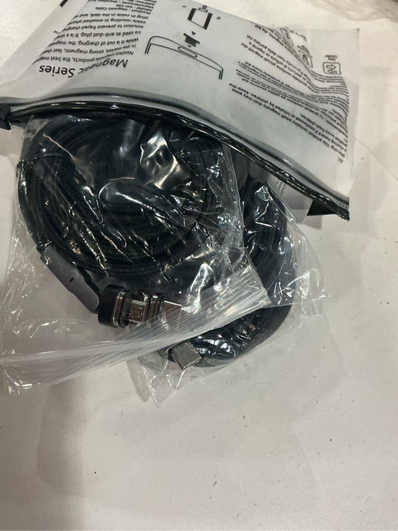 Condition photo showing New/Like New for n. netdot usb-c to usb-c magnetic charging cable,gen14 3in1 100w fast charging type-c charger and data transfer cable for usb-c,micro-usb phones,laptop - 3 black 3.3ft 3.3ft black 3