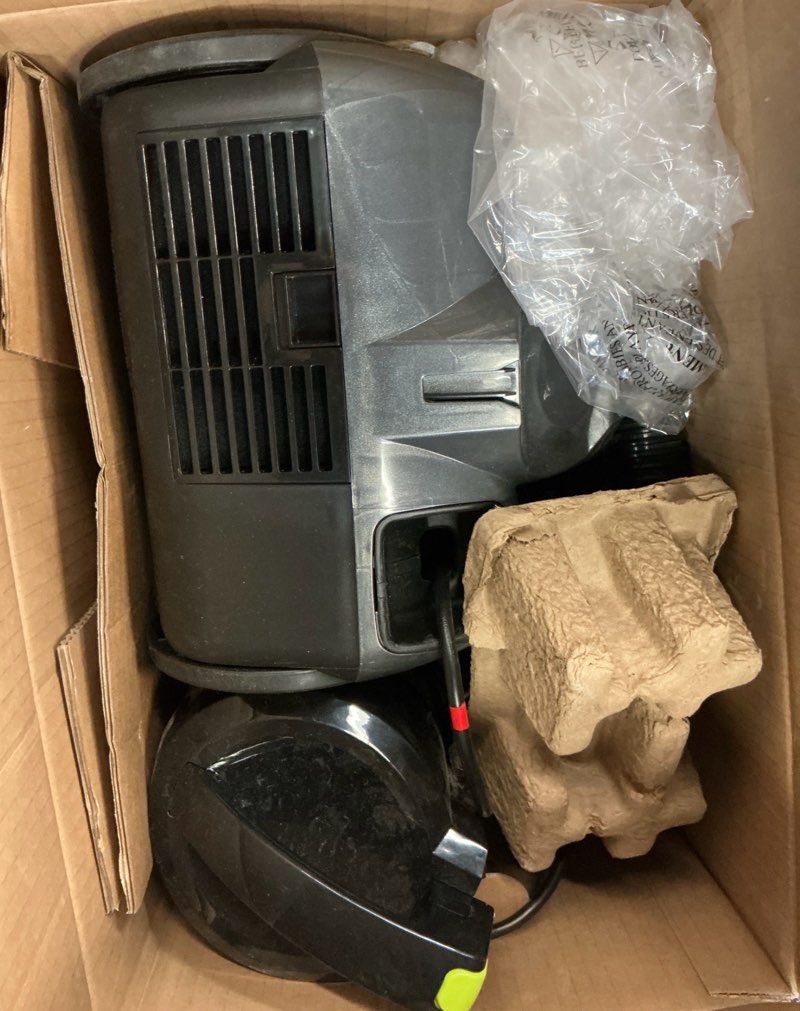 Condition photo showing As Is for aeroswift® compact canister vacuum