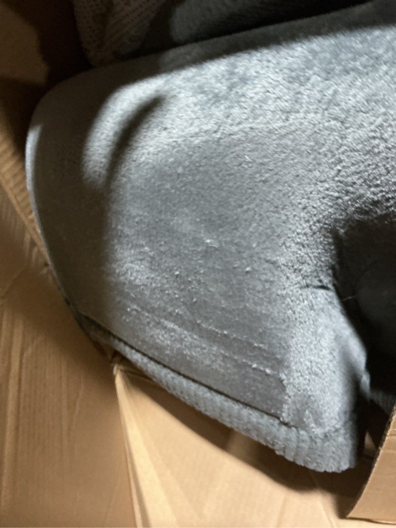 Condition photo showing Good Condition for Hakuna Matte CloudSoft Baby Play Mat for Floor 80" x 110" Dark Gray – Coral Velvet Memory Foam Rug for Crawling & Cozy Play – Non-Slip, Water-Resistant, Easy-Care Tummy Time Mat, Playmat for Playpen Dark Gray 80" x 110"