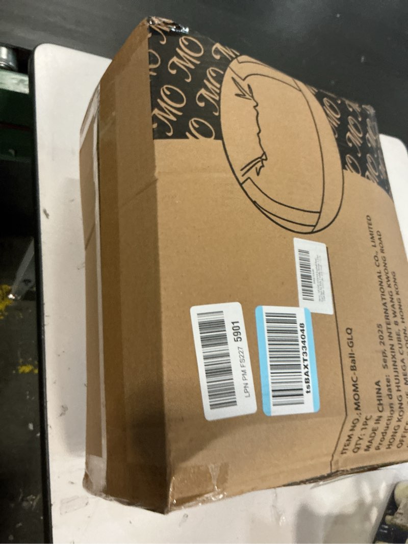 Condition photo showing New/Like New for momcaywex football bean bag chair for kids, cuddly sherpa, 2.5 feet, dark blue