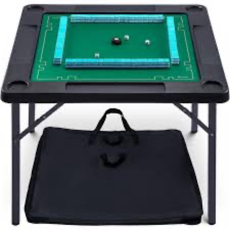 Queensell 35\" Folding Game Table, Domino Table, Mahjong Table