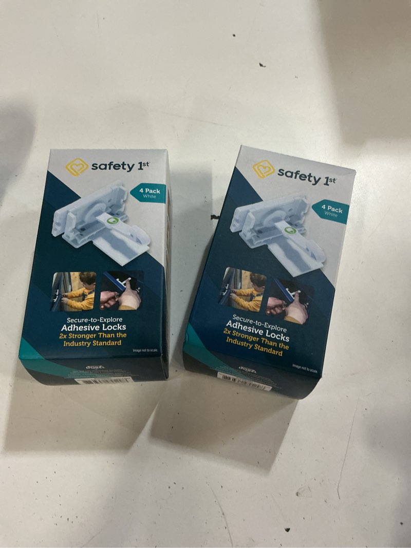 Condition photo showing New/Like New for safety 1st secure-to-explore adhesive locks set 2 pack