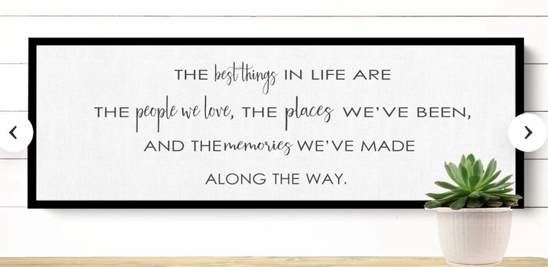 The Best Things in Life Wall Decor Sign 32 x 12 Inch Memories Inspirational Quotes Wood Framed Family Entryway Living Room Home Wall Art for Farmhouse Bedroom Room (Black)