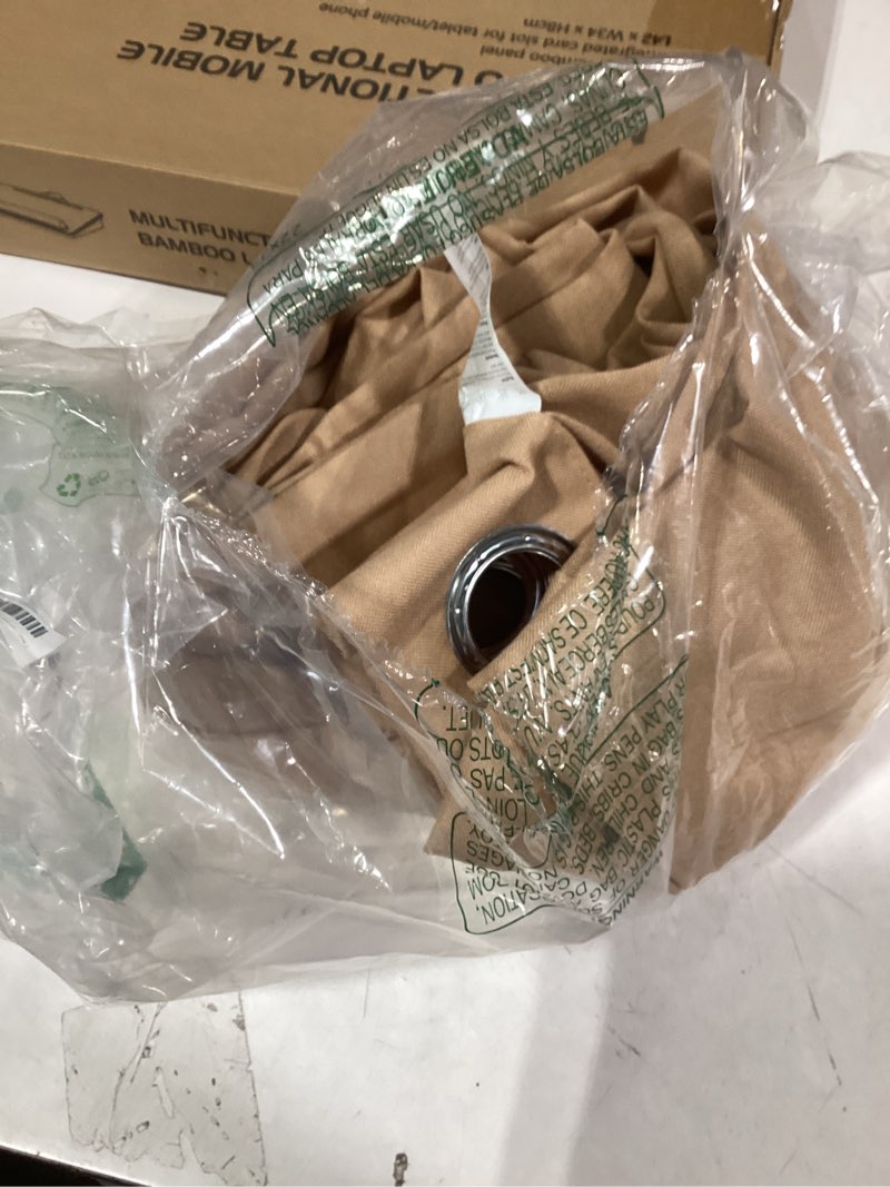 Condition photo showing Good Condition for Similar product not like stock photo or description BGment Burlap Tan Linen Curtains for Living Room 84 Inch Length 2 Panels Set, Farmhouse Thick Window Drapes Camel Privacy with Grommet Light Filtering No See Through for Bedroom, Each 52 Inch Wide 52\"W x 84\"L (Pack of 2) Camel