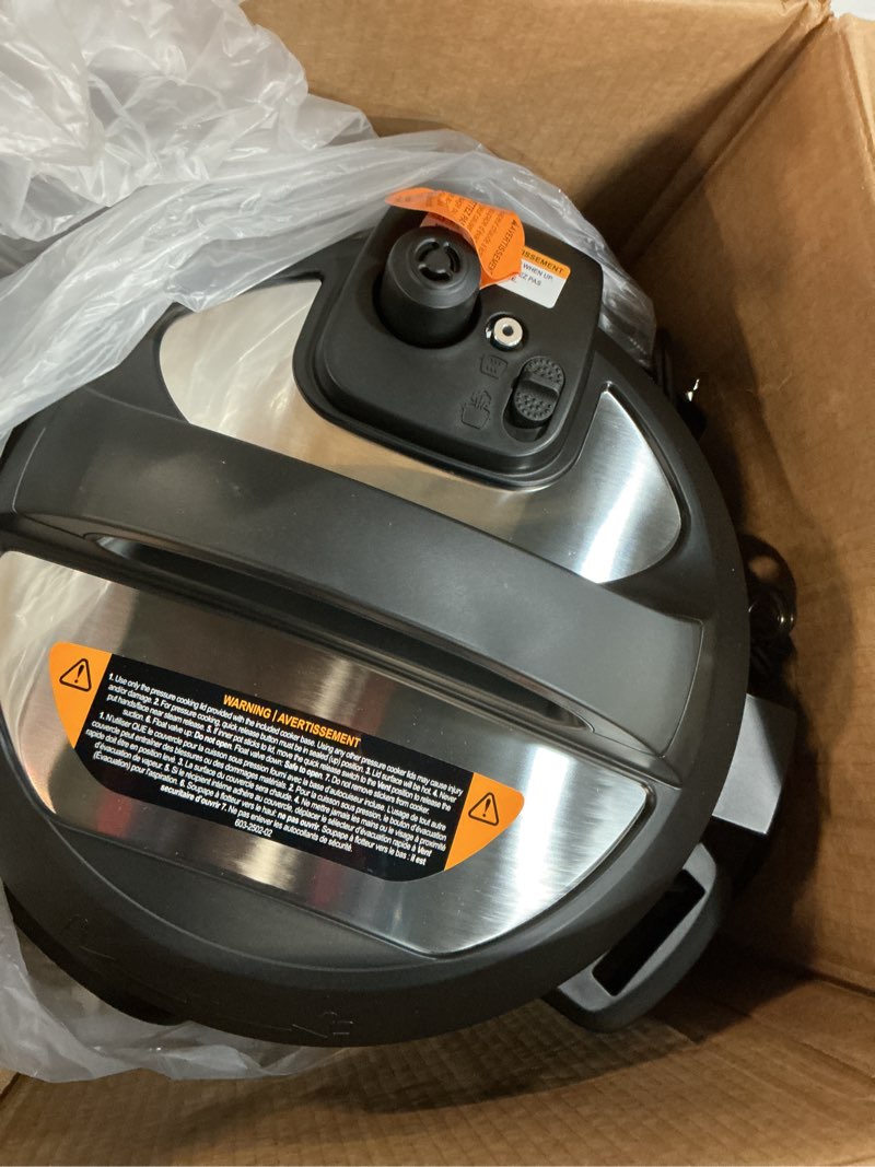 Condition photo showing Good Condition for instant pot duo 7-in-1 electric pressure cooker, slow cooker, rice, steamer, sauté, yogurt maker, warmer & sterilizer, includes app with over 800 recipes, stainless steel, 6 quart 6 quarts