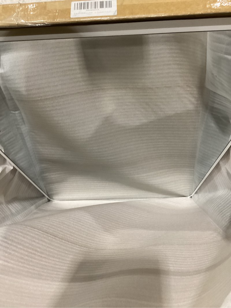 Condition photo showing New/Like New for White Bathroom Mirror24x36 Inch, Rectangle Mirrors for Wall with Tempered Glass for Bedroom Living Room or Entryway (Horizontal/Vertical Hanging) White 36"L x 24"W