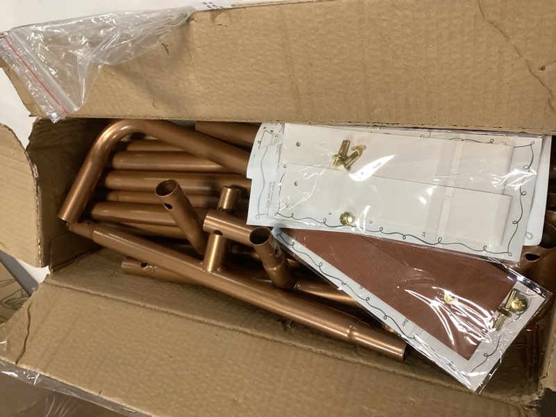 Condition photo showing Good Condition for Wedding Sign Holder, Adjustable Welcome to Our Wedding Sign Stand W/Design Bundle & Leather Sign Hanging Straps, Heavy Duty Easel Stand for Sign, Wedding Seating Chart Stand, Easel for Display Copper