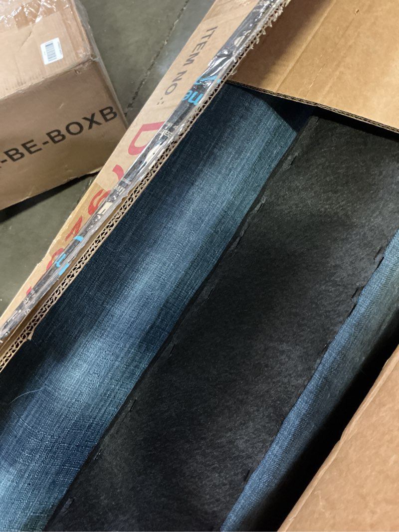 Condition photo showing As Is for duraspace sofa bed sleeper pull out 2 in 1 sectional sleeper sofa couches with storage,usb, cup holder,pullout sectional couches for apartment living room (blue)(incompleta)