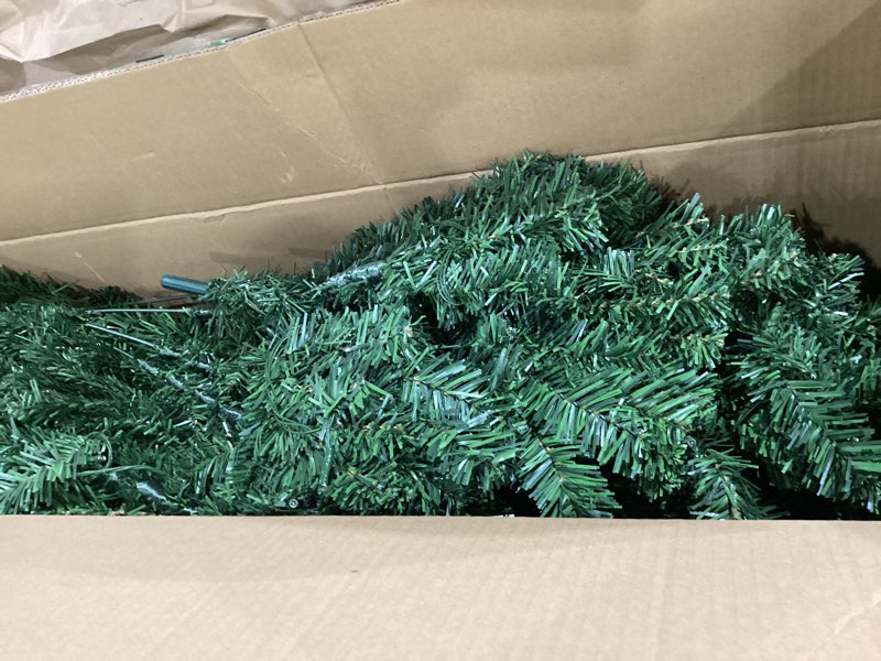 Condition photo showing Good Condition for seasonal expressions 7.5 ft. premium 1480 tips extra full spruce artificial holiday christmas tree for home - easy assembly - prelit with 400 ct. white led lights