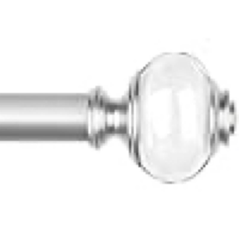 curtain rods 32 to 58 inch (2.6-4.8ft), usfook 7/8 inch telescoping splicing drapery rods for windows 20 to 54 inch, decoration for home with light silver translucent finials