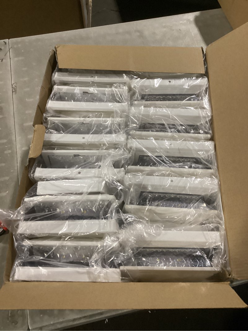 Condition photo showing Good Condition for solar post cap lights outdoor 12pack, waterproof fence post lights with 16 ultra bright leds fit 4x4/5x5/6x6 wood/vinyl posts, white deck post lights with warm/cool white for garden patio porch yard 12 lampshade-diamond pattern