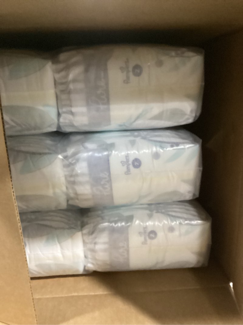 Condition photo showing New/Like New for Pampers Pure Protection Baby Diapers, Size 2 (12-18 lbs), 186 Count, Up to 100% Leakproof, Premium Plant-Based Skin Protection, Hypoallergenic Soft Diapers Size 2 186
