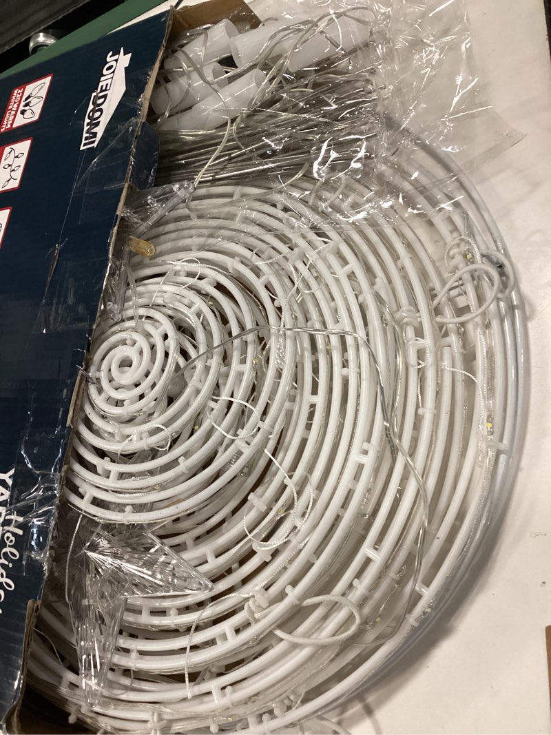 Condition photo showing Good Condition for JOIEDOMI 3 Pack Spiral Christmas Tree Lights, 218 LED Outdoor Lighted Tree with Star Topper & Stakes, Christmas Decorations for Yard Porch Patio Garden Holiday Xmas Eve Night Décor, Warm White