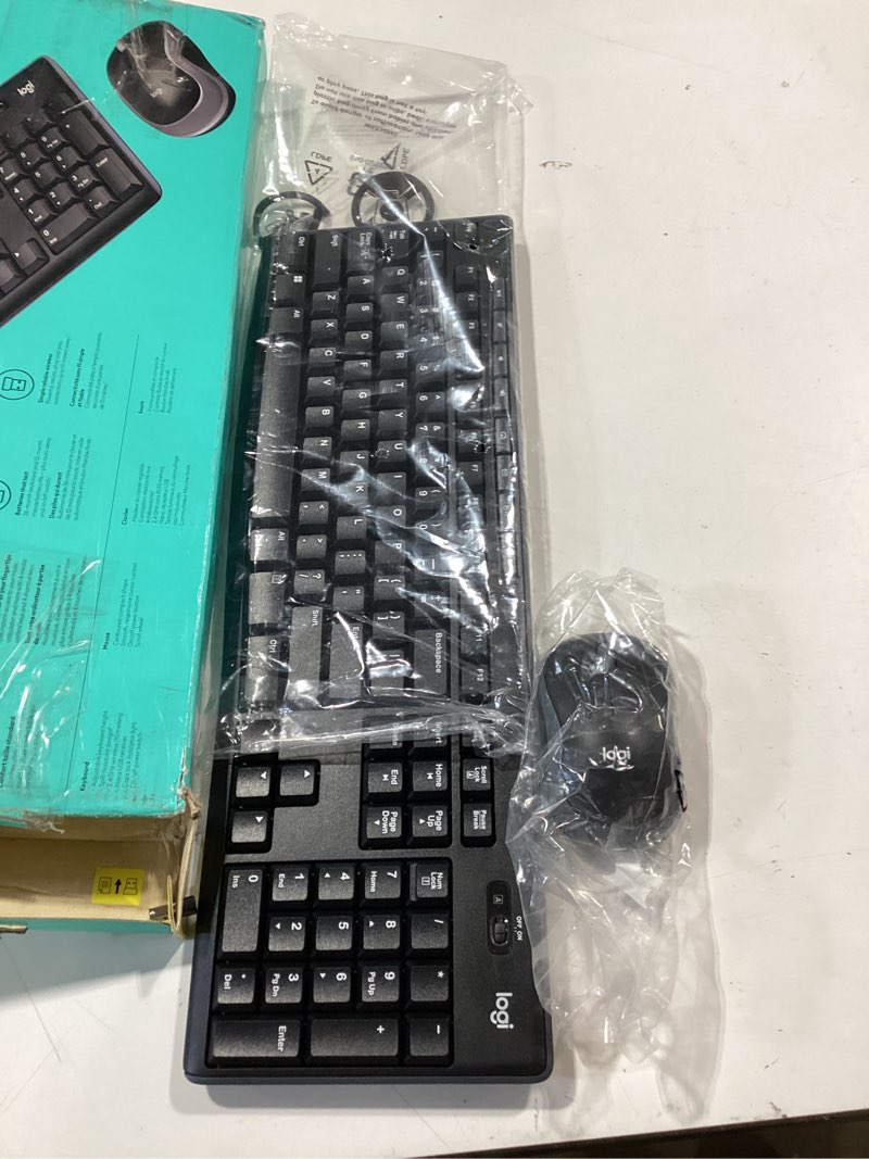 Condition photo showing Good Condition for logitech mk270 wireless keyboard and mouse combo for windows, 2.4 ghz wireless, compact mouse, 8 multimedia and shortcut keys, 2-year battery life, for pc, laptop - black black 1 pack combo