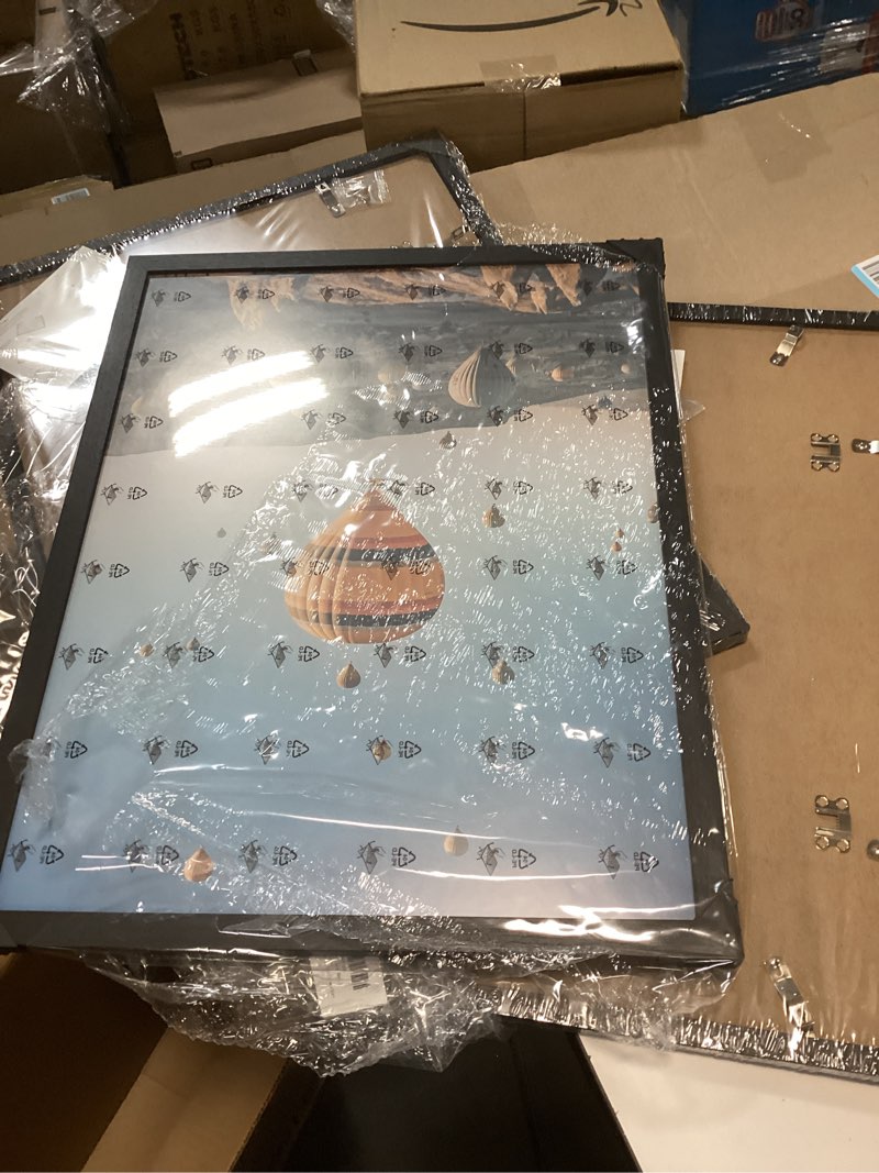 Condition photo showing Good Condition for 17x22 Picture Frame Black for Wall Mounting Set of 3, Horizontal and Vertical Formats for Wall Hanging, Wood 17x22 Frame, Black, 3 Pack 3 17x22